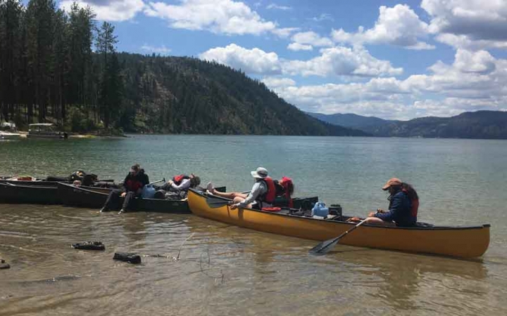 canoeing expedition in pacific northwest